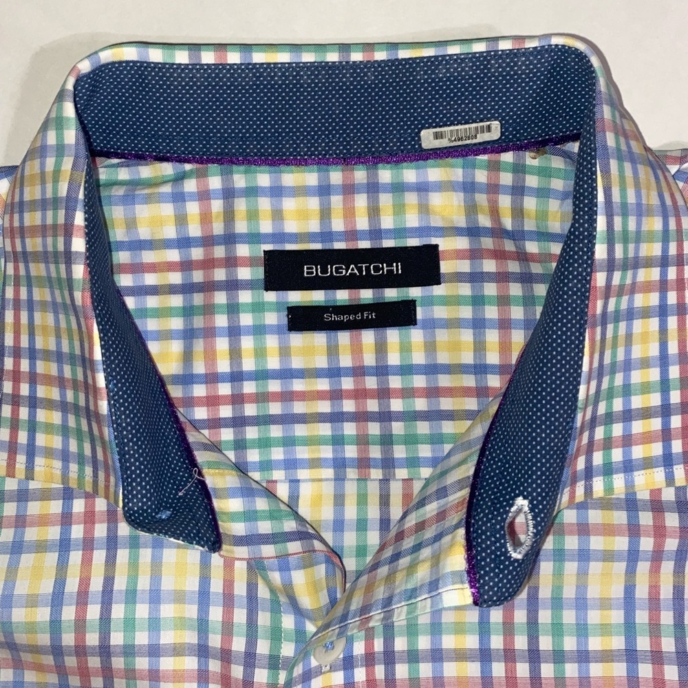 Bugatchi Men’s Button Down Shaped Fit - Size Medi… - image 3
